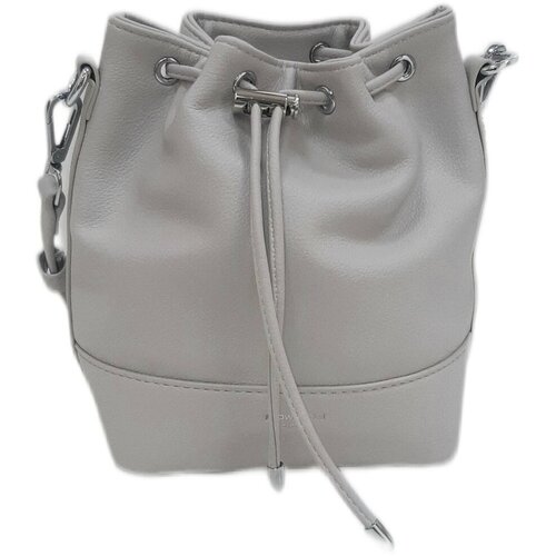 Сумка  торба FLOWERS-G, фактура зернистая, бежевый, серый