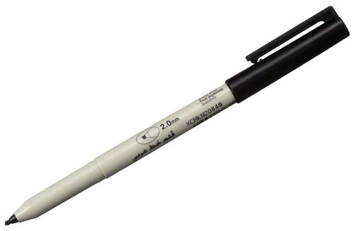 SAKURA Ручка капиллярная Pigma Calligraphy 2.0 мм, XCMKN20 49, черный цвет чернил, 1 шт.