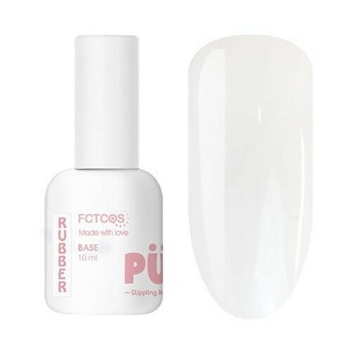 PUF Базовое покрытие Rubber Base, milky white, 10 мл