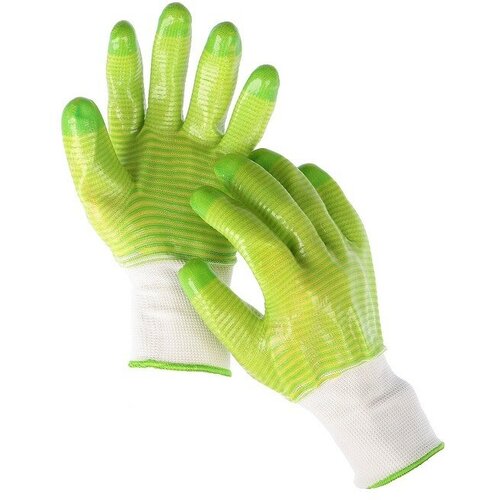 Перчатки нейлоновые, с ПВХ пропиткой, размер 9, Greengo перчатки нейлоновые с пвх пропиткой размер 9 greengo