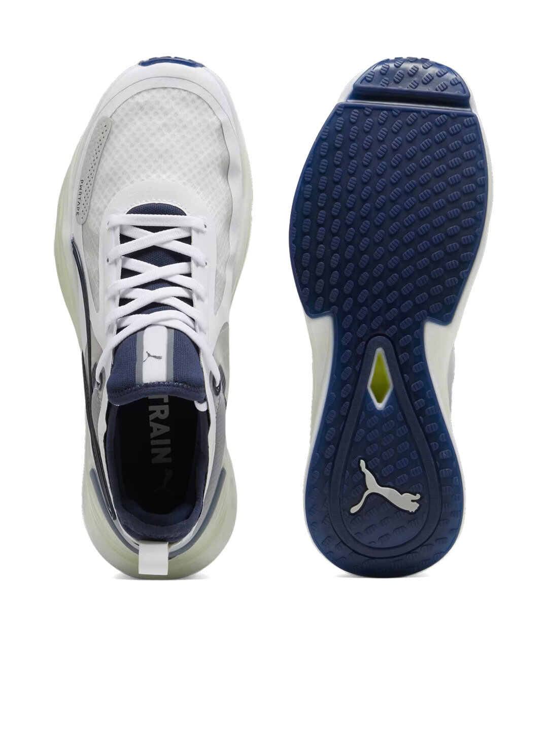 Кроссовки PUMA PWR NITRO Squared, размер 9, white/club navy — фото 1