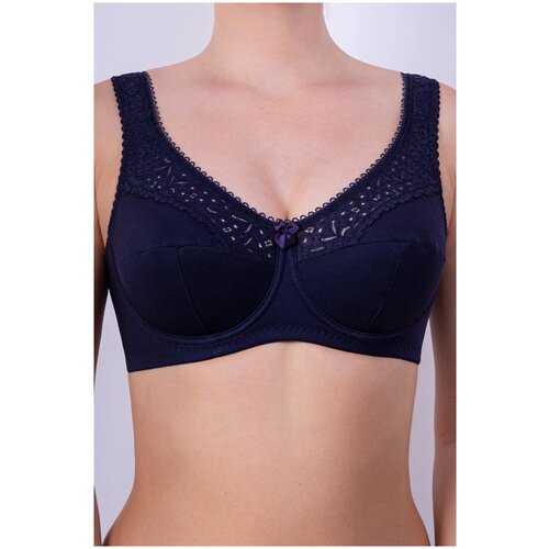 фото Бюстгальтер lauma cotton classic, размер 90e, ночная тень