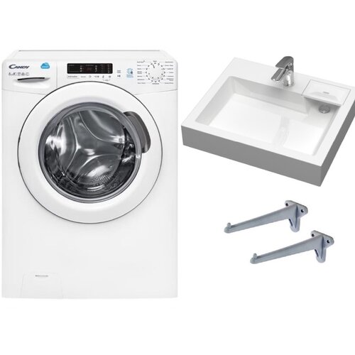 Стиральная машина под раковину Candy CS34 106 2D22-07 с раковиной Энигма 55 3655000₽