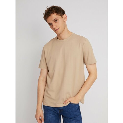 фото Футболка zolla, размер xxl, бежевый
