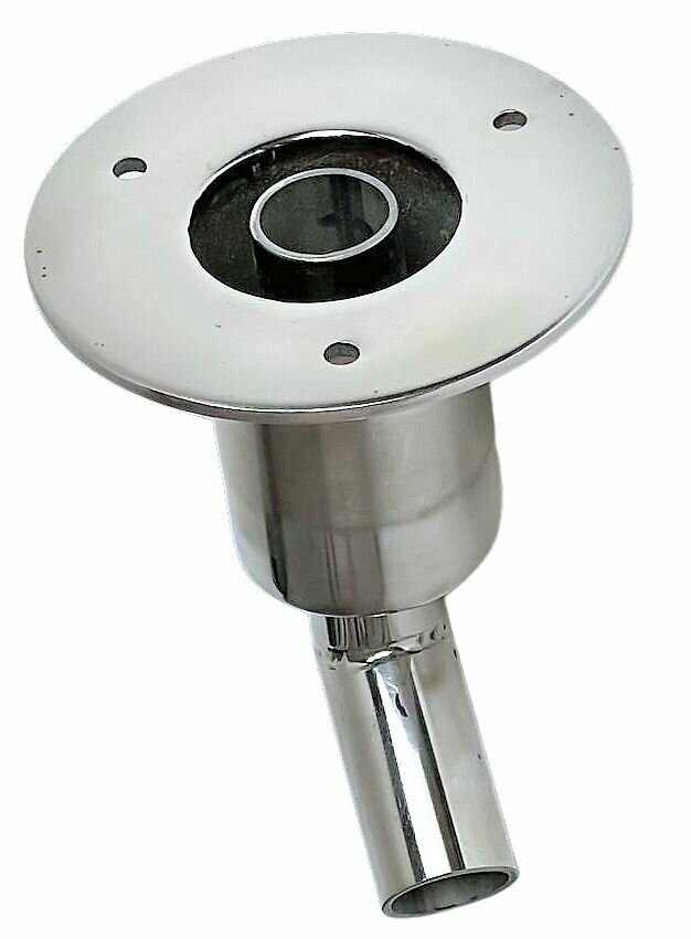 Проход борта / выхлоп для автономного отопителя на катер, 25 мм , нержавеющая сталь