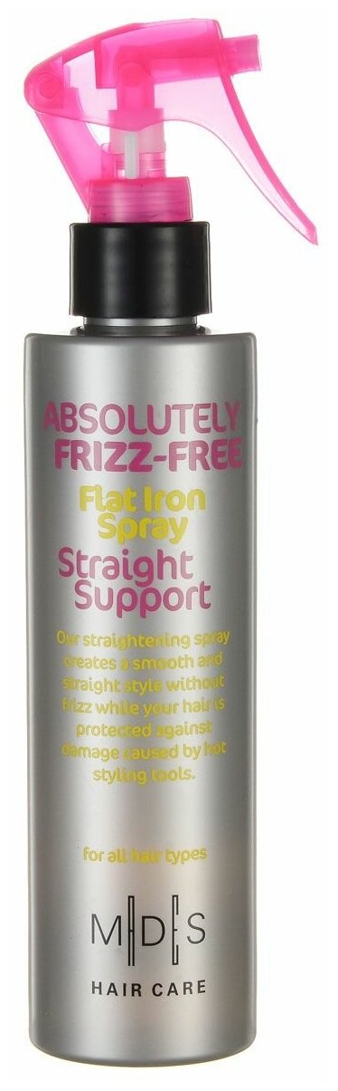 Mades Спрей для волос разглаживающий Frizz Free Straight Support, 189.94 г, 200 мл