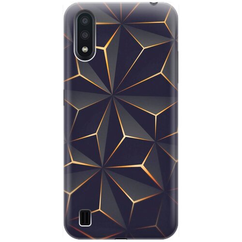 фото Re:pa накладка transparent для samsung galaxy a01 с принтом "графитовый узор"