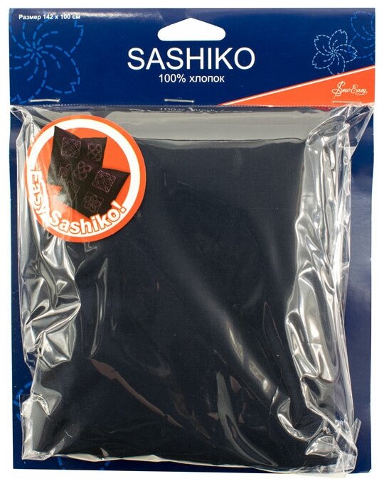 Ткань для вышивки сашико цвет темно-синий HEMLINE 1 шт ( ERS.009 )