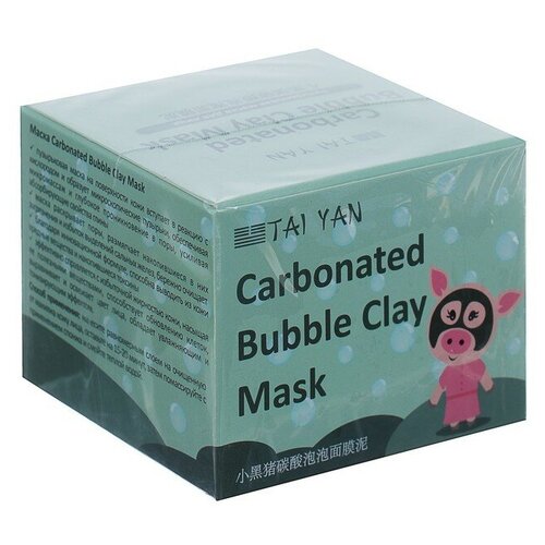 Маска пузырьковая Taiyan Carbonated Clay Mask, 100 г