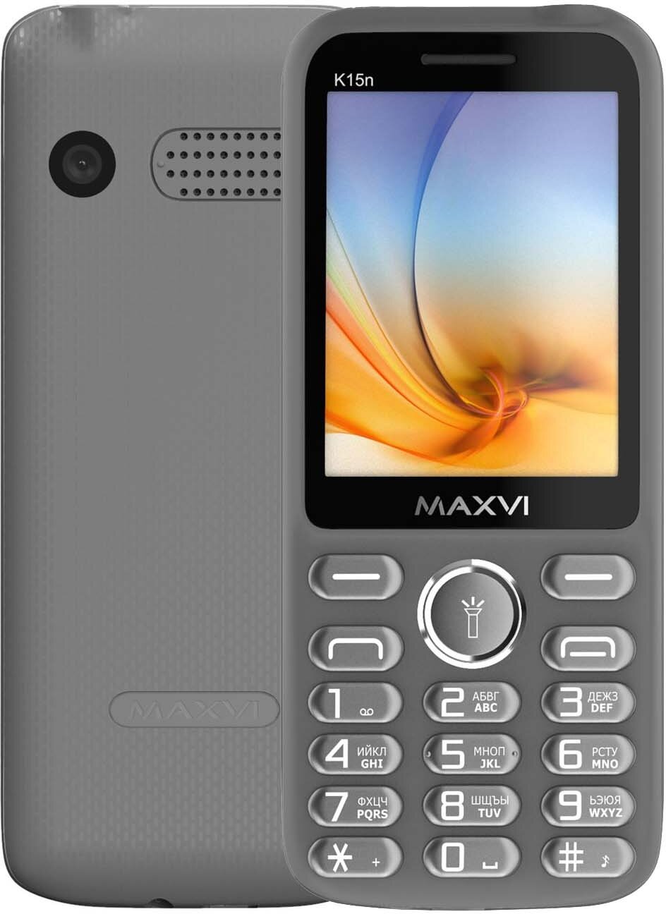 Мобильный телефон Maxvi K15n Серый