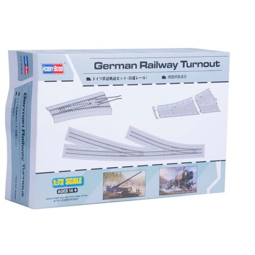 Деталь для сборной модели HobbyBoss German Railway Curved Track (82910) 1:72 деталь для сборной модели hobbyboss soviet t 35 heavy tank track links 81011 1 35