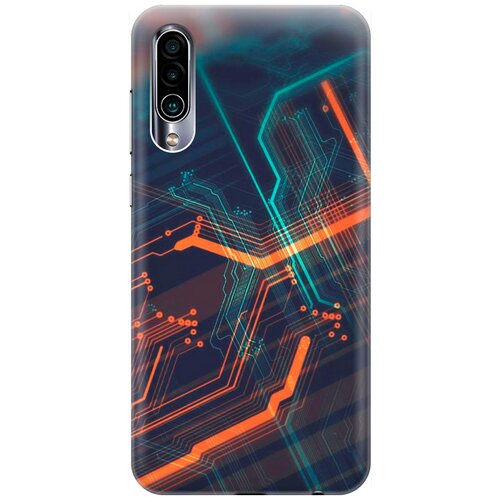 фото Re:pa накладка transparent для meizu 16xs с принтом "микросхема"