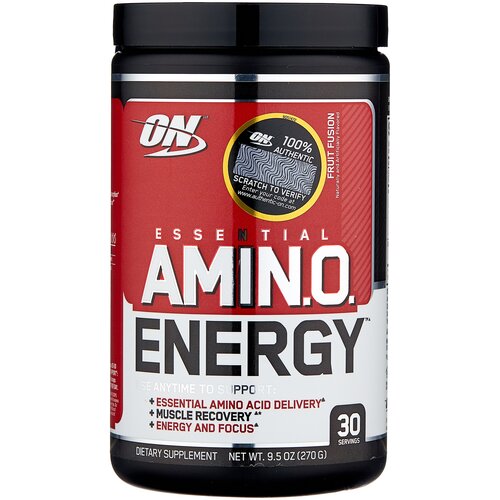 комплекс аминокислот optimum nutrition essential amino energy blueberry mojito 270 гр BCAA Optimum Nutrition Essential Amino Energy, фрукты, 270 гр.