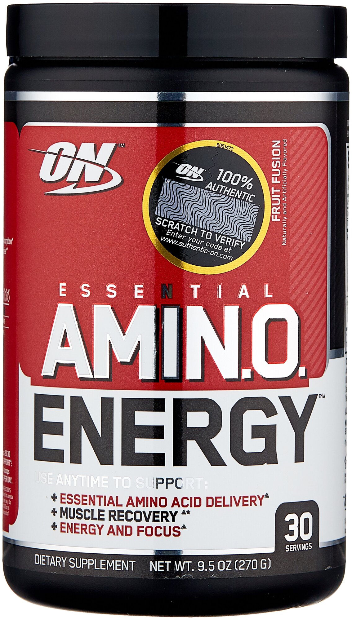 Аминокислоты и BCAA для спорсменов Optimum Nutrition Essential Amino Energy 9,5 oz Fruit Fusion