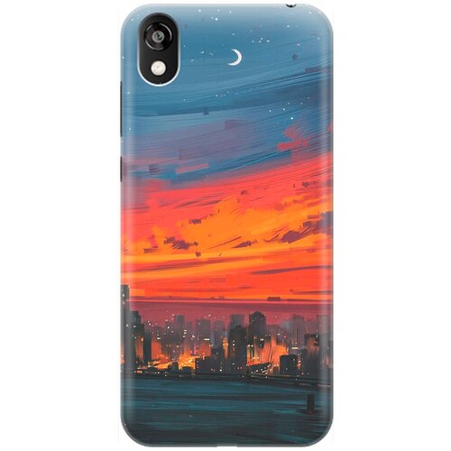 фото Re:pa накладка transparent для huawei y5 (2019) / honor 8s с принтом "ночь и мегаполис"