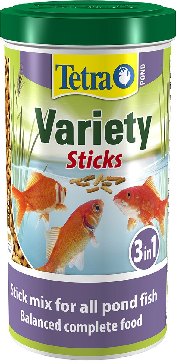 TETRA POND VARIETY STICKS корм палочки для прудовых рыб смесь (1 л)