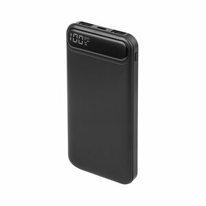 Внешний аккумулятор NRG Turbo V2 10000 mAh, 22.5 Вт (QC, PD, AFC, FCP, SCP, MTK PE), чёрный с дисплеем, Deppa, крафт, черный, Deppa 33637-OZ