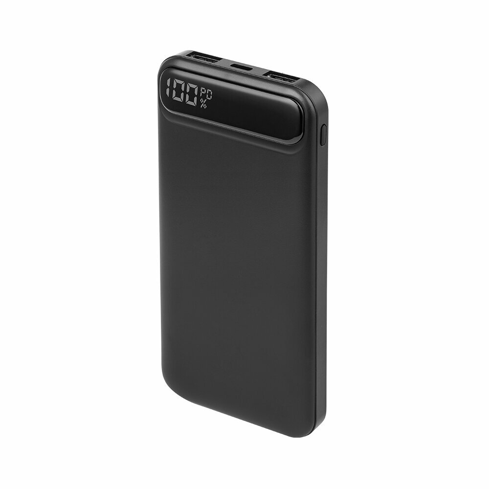 Внешний аккумулятор NRG Turbo V2 10000 mAh, 22.5 Вт (QC, PD, AFC, FCP, SCP, MTK PE), чёрный с дисплеем, Deppa, черный, Deppa 33637