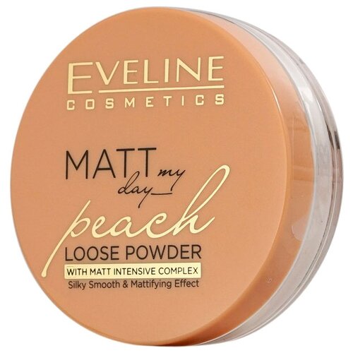 Eveline Cosmetics Пудра рассыпчатая Matt My Day 1 шт. персиковый 6 г eveline cosmetic пудра для лица matt my day lp рассыпчатая банановая тон универсал 6 г