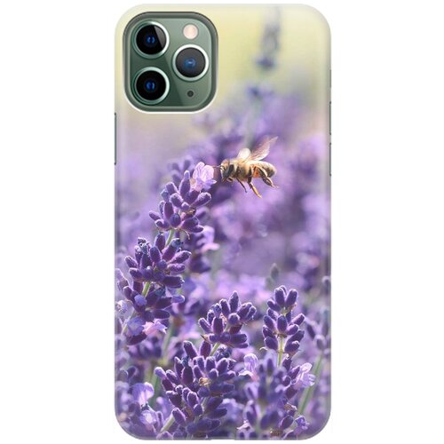 фото Re:pa накладка transparent для apple iphone 11 pro с принтом "пчела и цветок"