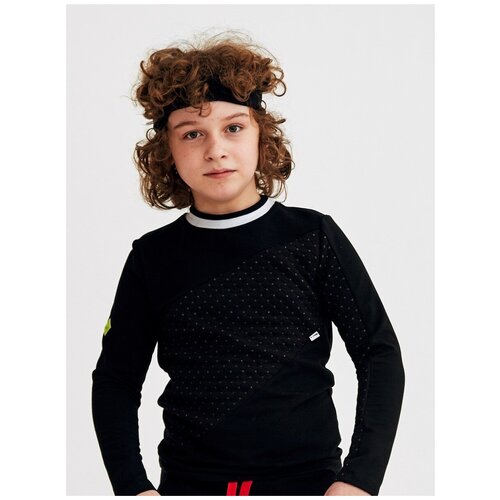 фото Лонгслив nota bene, размер 128, черный