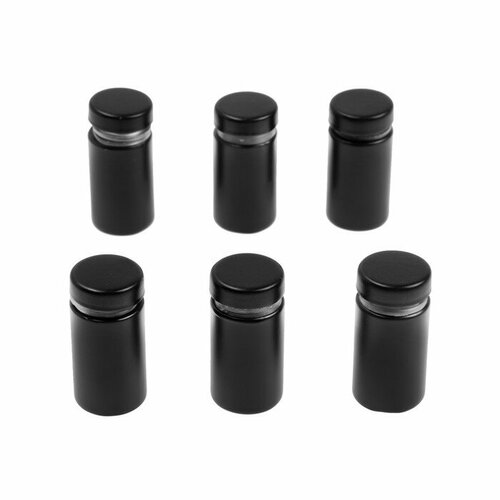 Дистанционный держатель для табличек 16х30 мм цвет черный набор 6 шт 619₽