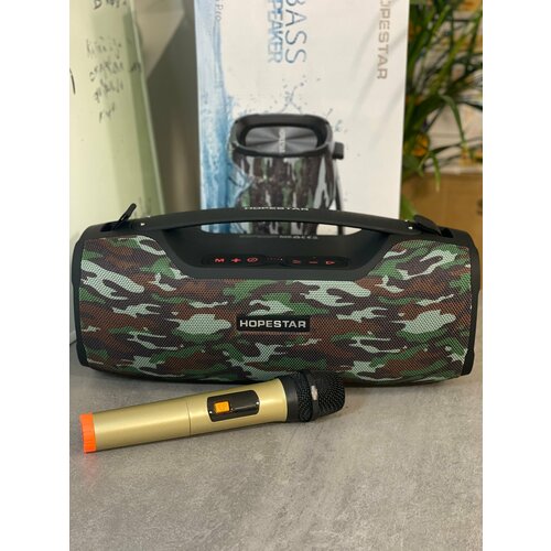 Портативная колонка с караоке Bluetooth беспроводная A6 Pro черная 920000₽