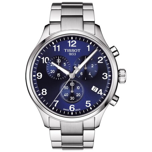 Наручные часы TISSOT Chrono Classic II T116.617.11.047.01, серебряный, синий tissot chrono xl t116 617 16 057 02