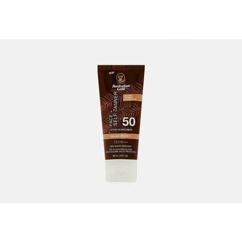 Лосьон для защиты лица SPF 50 Australian Gold Face with Self Tanner