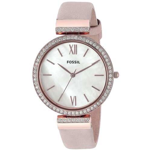 наручные часы karen millen розовое золото Наручные часы FOSSIL ES4537, белый, розовый
