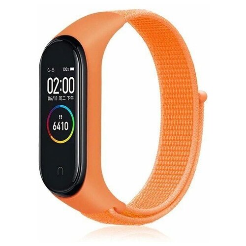 тканевый ремешок для Xiaomi Mi Band 3/4(оранжевый)