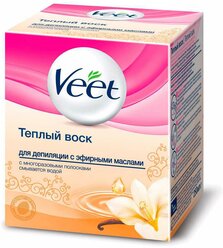 Veet Тёплый воск с эфирными маслами в банке 250 мл