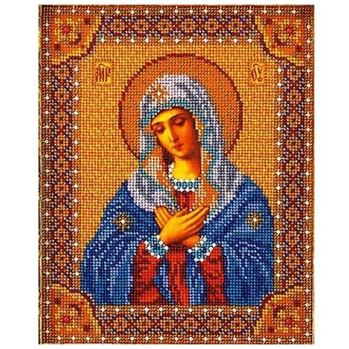 Набор вышивки бисером «Богородица Умиление», 20x25 см, Кроше (Радуга бисера)