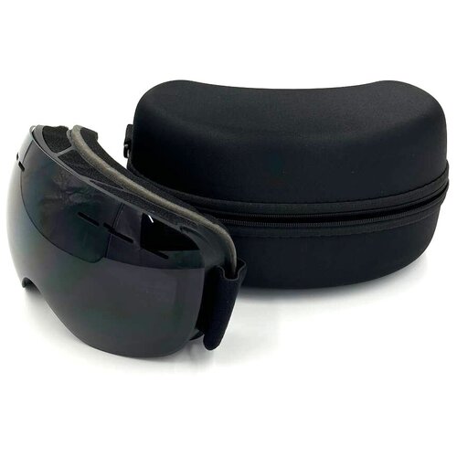 фото Горнолыжные очки, двухслойные, антизапотевающие синие линзы красная рамка / горнолыжная маска / очки для сноуборда ofopro