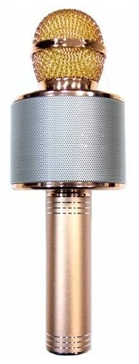 Беспроводной Bluetooth караоке микрофон HIFI Розовый