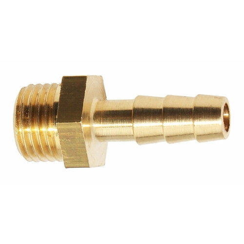 фото Штуцер, резьба 1/4, патрубок под шланг 10 мм, италия italian metal work