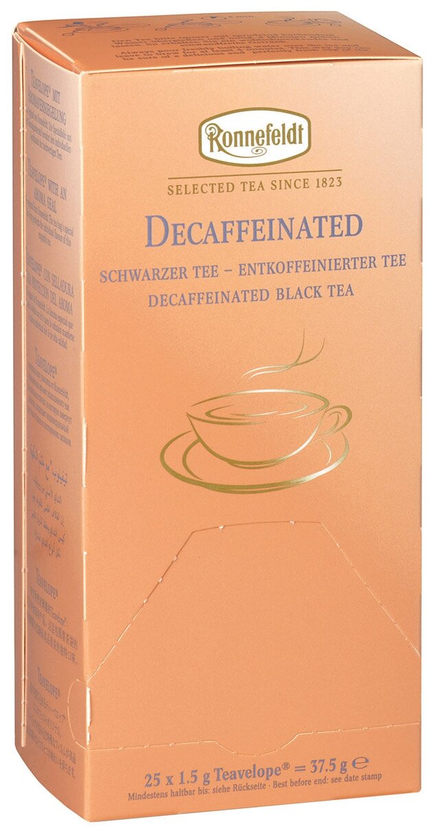 Декофеинированный черный чай Ronnefeldt Teavelope Decaffeinated(Декофеинированный) 1 пачка по 25 пакетиков. Арт.14050 - фотография № 3