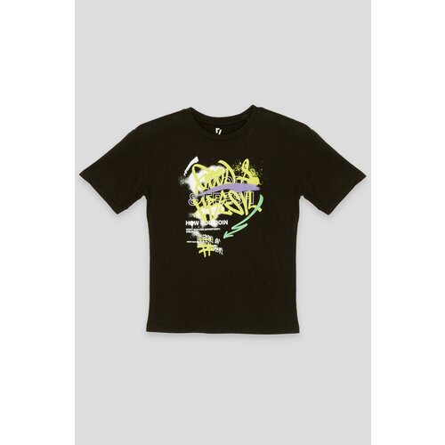 фото Футболка reporter young, размер 146, черный, желтый