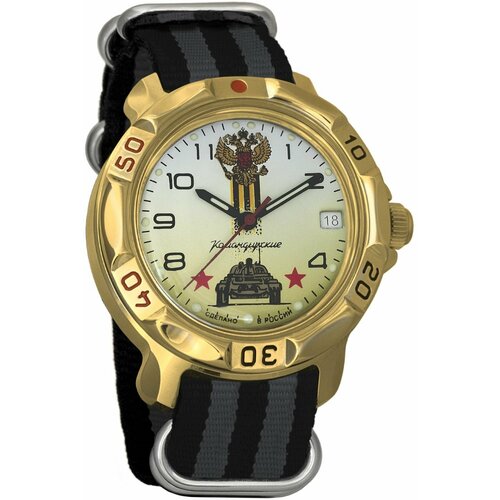Наручные часы Восток Командирские, серый наручные часы восток командирские мужские командирские 819943 золотой серый