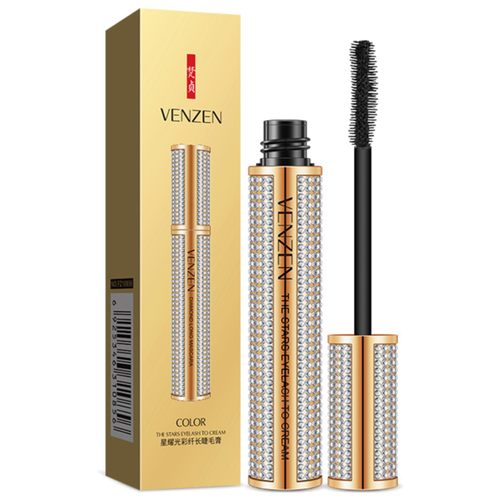 Venzen Тушь для ресниц Mascara Waterproof Diamond Long, черный