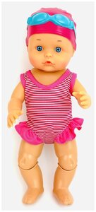 Фото Интерактивный пупс плавающий в воде Swimming Doll, для ванны, 34 см, водонепроницаемая кукла для плавания, детская игрушка для девочек, электрическая