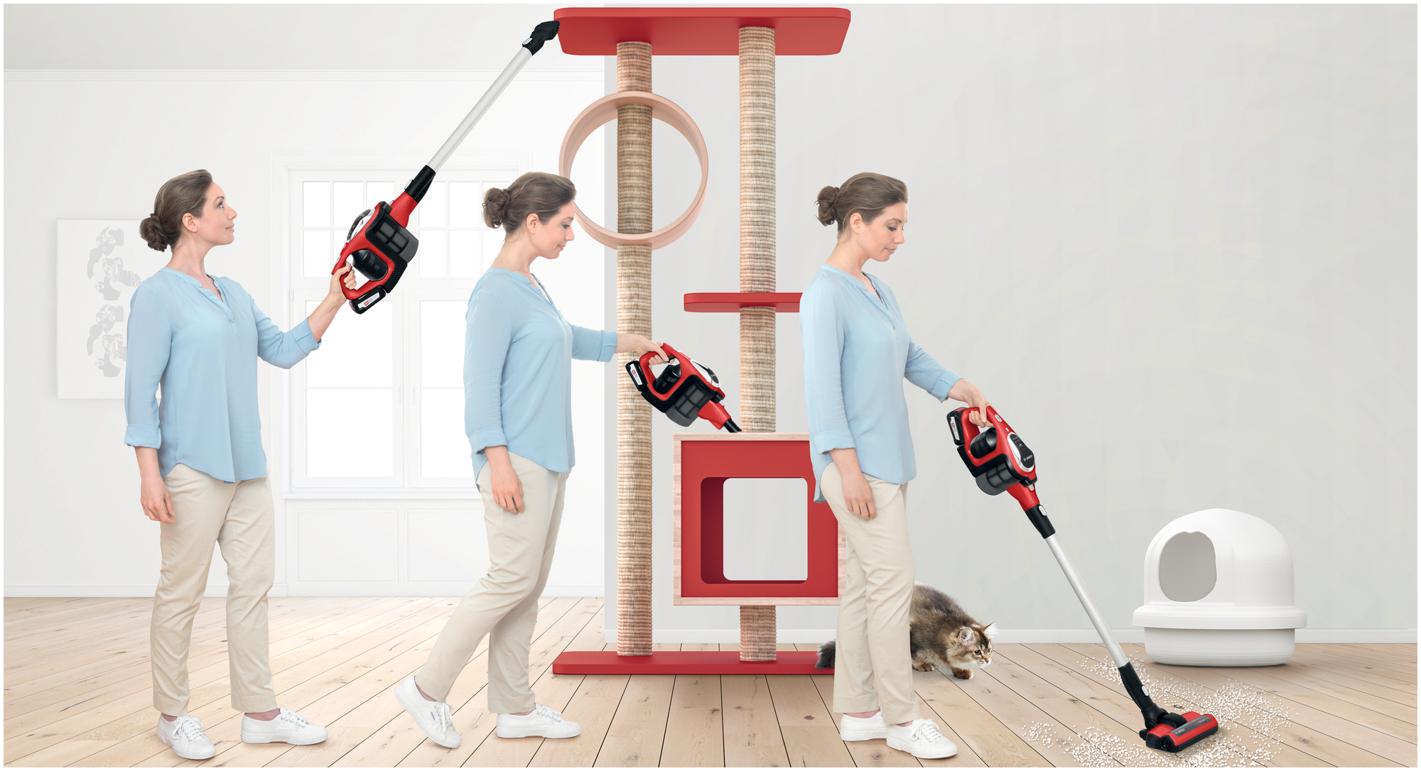 Вертикальный пылесос для ковров Bosch