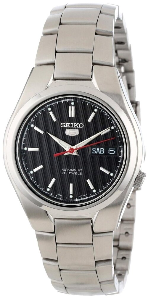 Наручные часы SEIKO SEIKO 5 SNK607K1, серебряный, черный