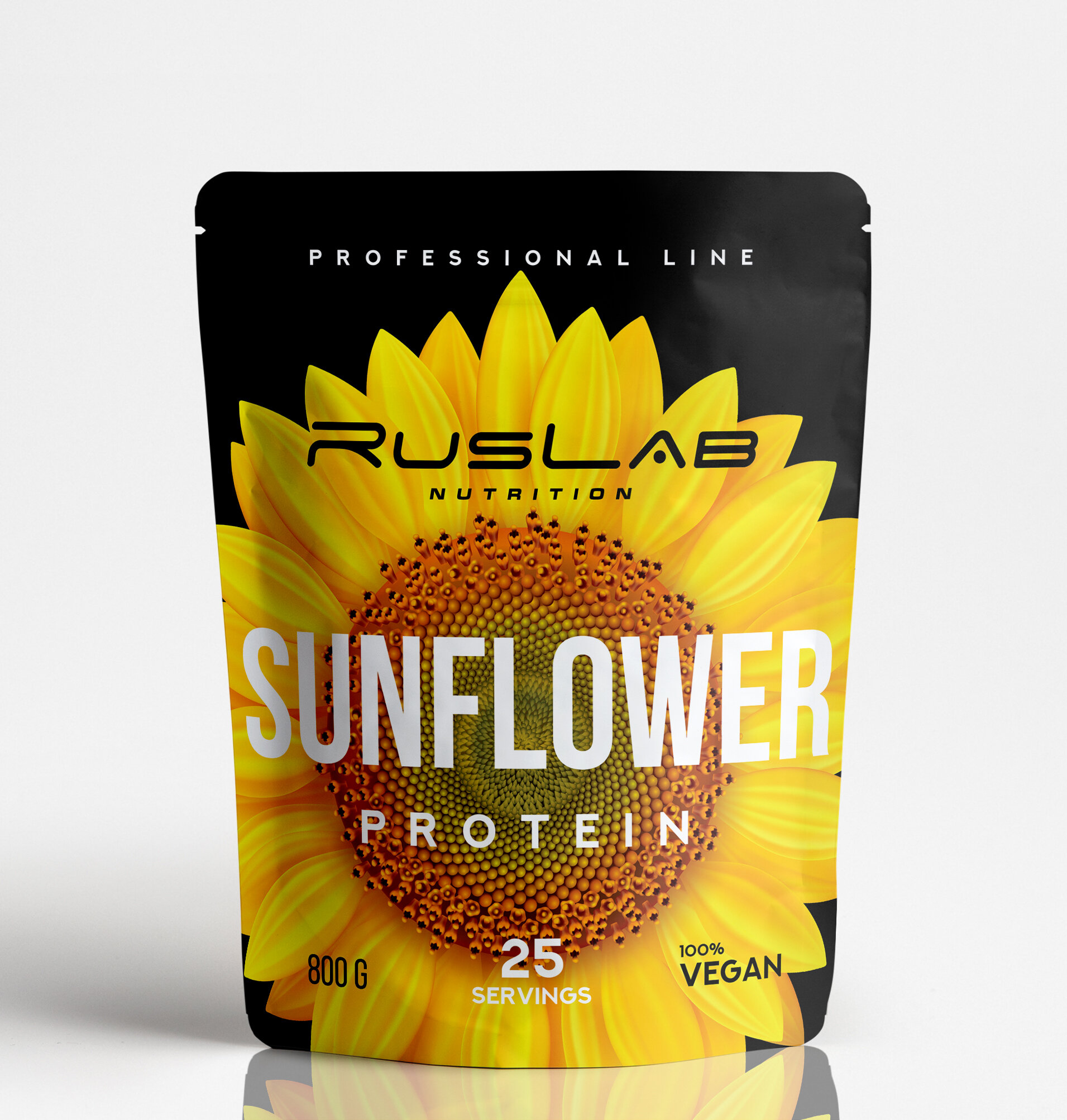 SUNFLOWER PROTEIN-протеин подсолнечный,растительный протеин,веганский протеин,без ГМО (800гр),вкус имбирный пряник