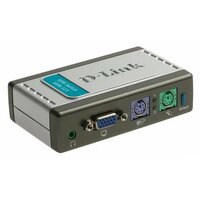 Переключатель KVM D-Link (KVM-121/B1A) 2-портовый, VGA, PS/2