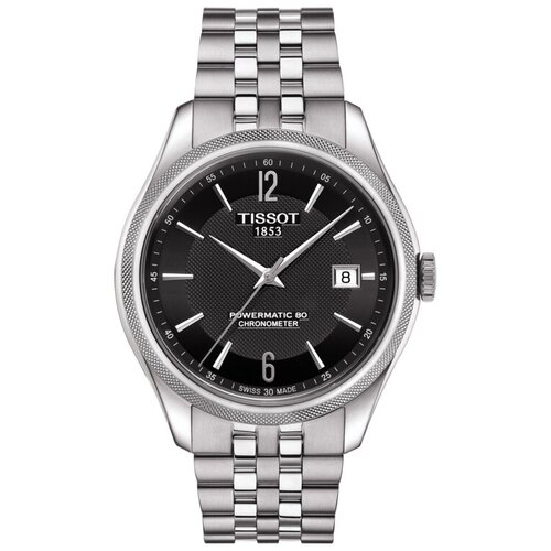Наручные часы TISSOT T-Classic, серебряный, черный tissot bridgeport powermatic 80 t097 407 26 053 00