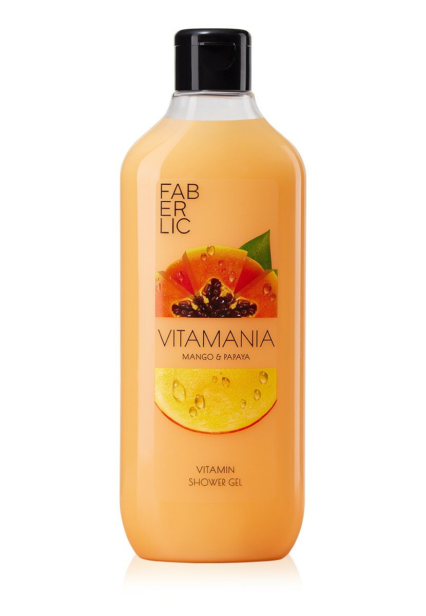 Витаминный гель для душа «Манго и папайя» Vitamania 380мл