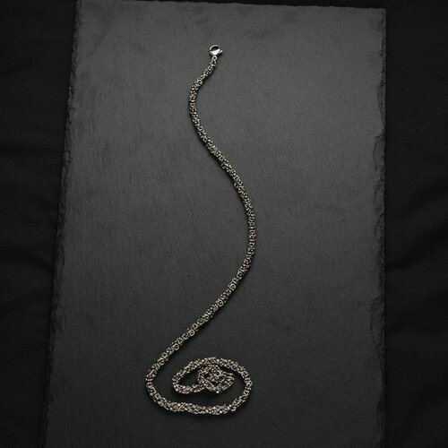 Цепь Алёна Китаева Византия, длина 55 см, серебряный