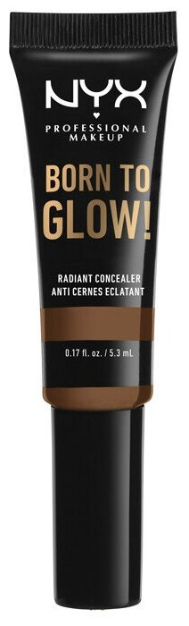 NYX professional makeup Консилер Born To Glow Radiant Concealer, оттенок mocha 19