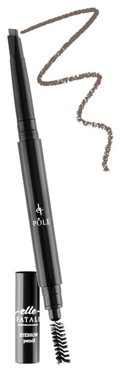 Pole Карандаш для бровей 2в1 Elle Fatale, оттенок 02 Soft Blonde